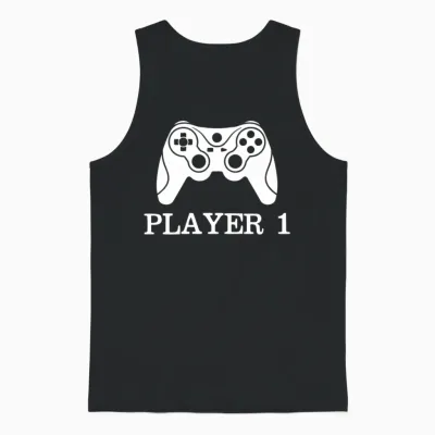 Player 1 Unisex Tank Top - Black