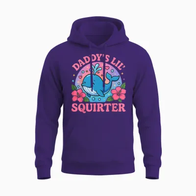 Lustiger Unangemessener Papa Lil Squirter Unisex Hoodie - Purple