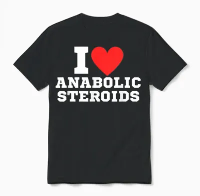 I Love Tren Anabolic Steroids | Funny Gym T-Shirt, Black, S Unisex T-Shirt - Black