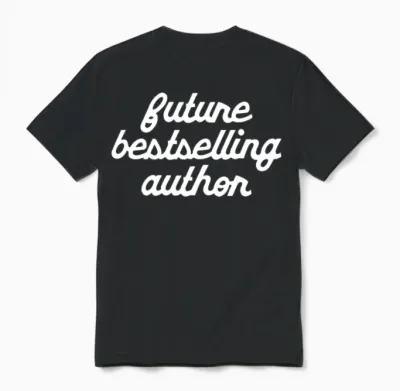 Designfuture Bestselling Author W Hippie Blue Unisex T-Shirt - Black
