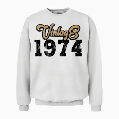 1974 Vintage Unisex Sweatshirt - White