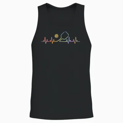 Pickleball Art for Men Women Pickle Ball Pickleball Lover Unisex Tank Top - Black