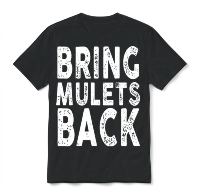 Bring Mullets Back Party Funny Country Concert Unisex T-Shirt - Black
