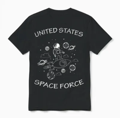 Space Force Unisex T-Shirt - Black