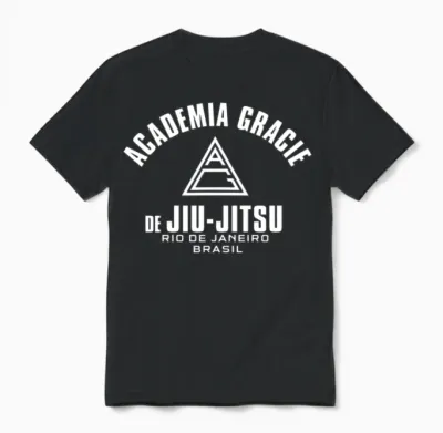 Academia Gracie De Jiu Jitsu Rio De Janeiro Unisex T-Shirt - Black