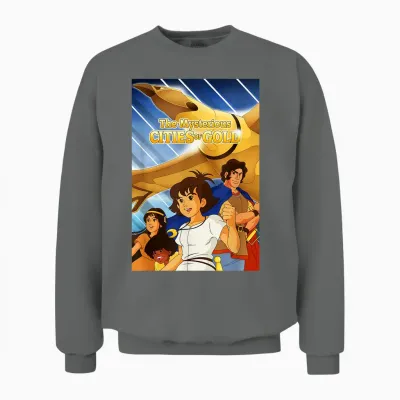 The Mysterious Cities of Gold - Retro 80s Cartoon Kids T-Shirt, Black Unisex Sweatshirt - Graphite Heather