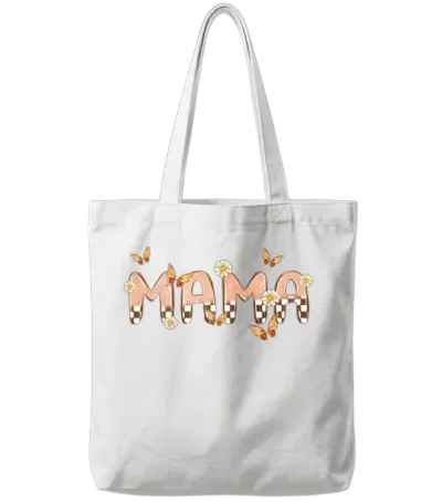 Retro Mama Tote Bags - White