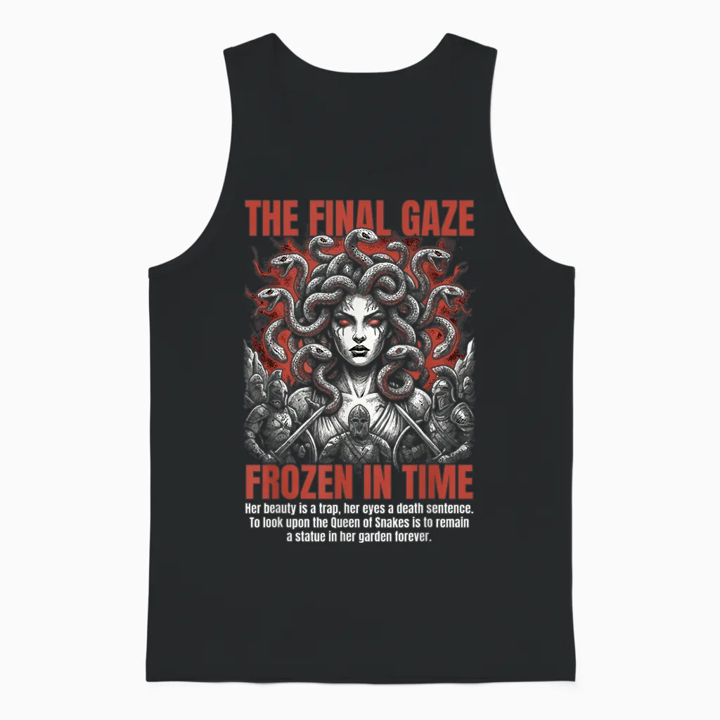 Gorgon Medusa Tabletop Dark Rpg Fantasy Gamer Unisex Tank Top in Black
