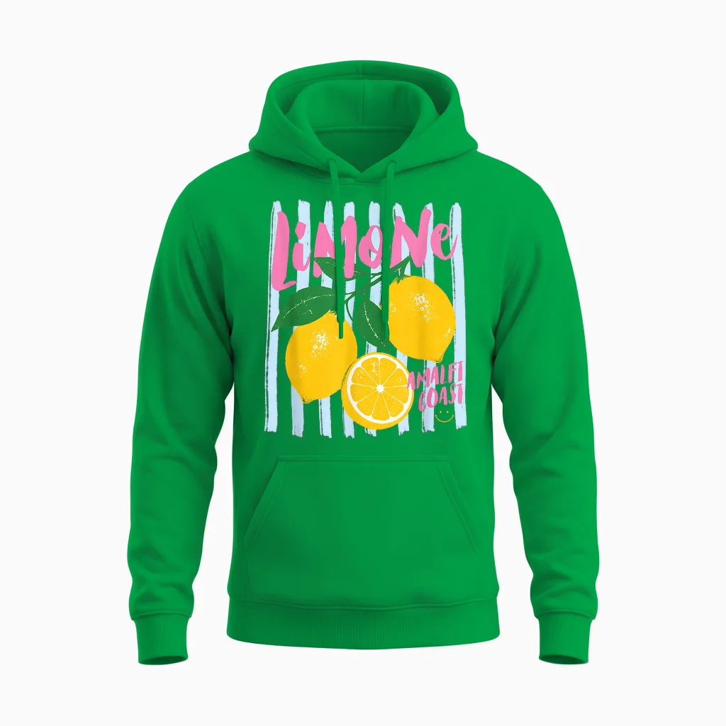 Limone Amalfi Coast Zitrone Süße Sommer Obst Markt Kunst Unisex Hoodie in Irish Green