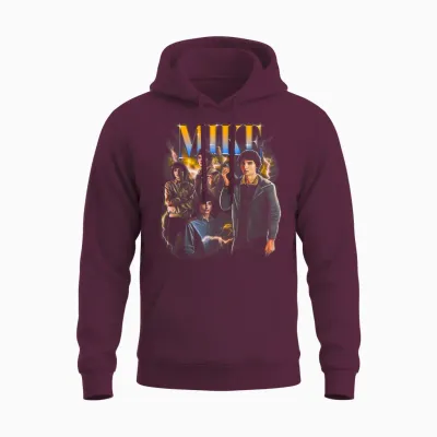 Stranger Things Mike Heartthrob Officially Licensed Unisex Hoodie - Maroon