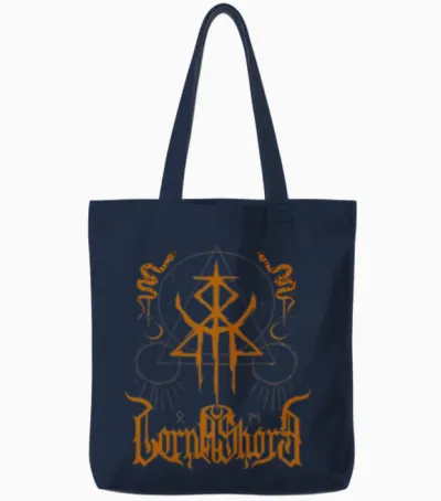 Lorna Shore Shirt Unisex Deathcore Band Tote Bags - Navy