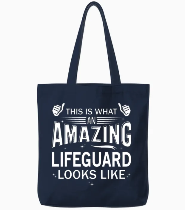 Amazing Lifeguard Tote Bags in Navy