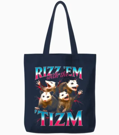 Lustiges Meme Mit Der Autistischen Opossum-Grafik Von Rizz Em with the Tism Tote Bags - Navy