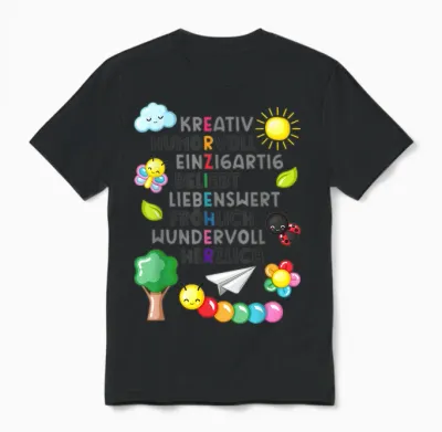 Erzieherin Spruch Geschenk Danke Dankeschön Abschiedsgeschen Unisex T-Shirt - Black