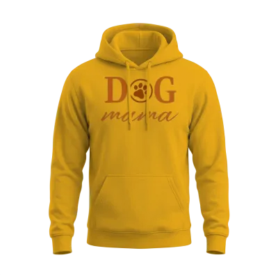 Dog Mama - Dog Mom - Dog Mother Unisex Hoodie - Gold