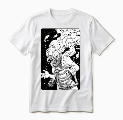 Psyche Skull Unisex T-Shirt - White