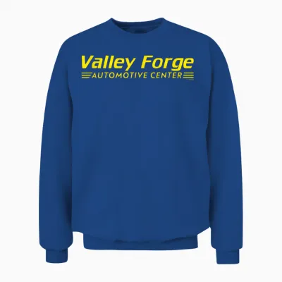 Tires Valley Forge Automotive Officially Licensed Unisex Sweatshirt - Royal