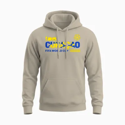 Fifa World Cup26 Qualifier Curacao Unisex Hoodie - Sand