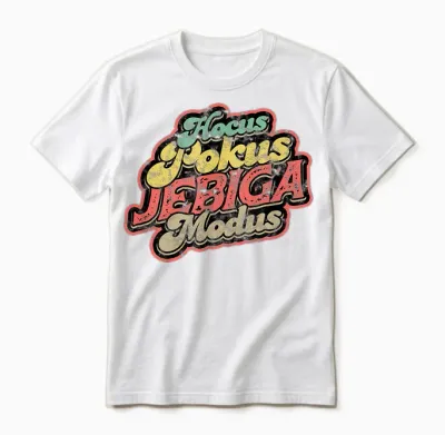 Balkan Jugo Spruch - Hocus Pokus Jebiga Modus T-Shirt, Black Unisex T-Shirt - White