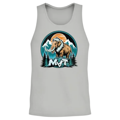 Retro Mammoth Mountain Ski Unisex Tank Top - Ash