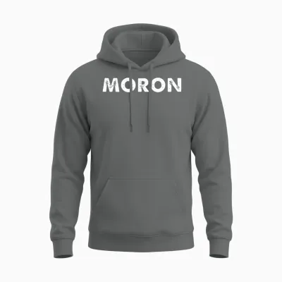 Moron Unisex Hoodie - Graphite Heather