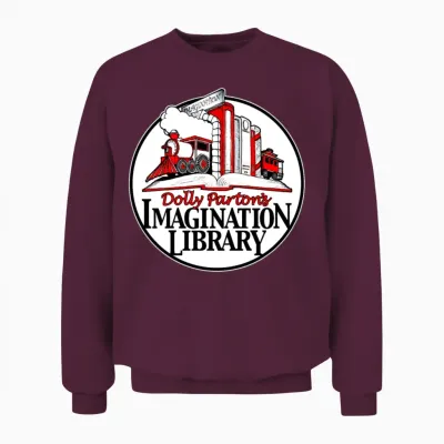 Dolly Parton S Imagination Library Unisex Sweatshirt - Maroon