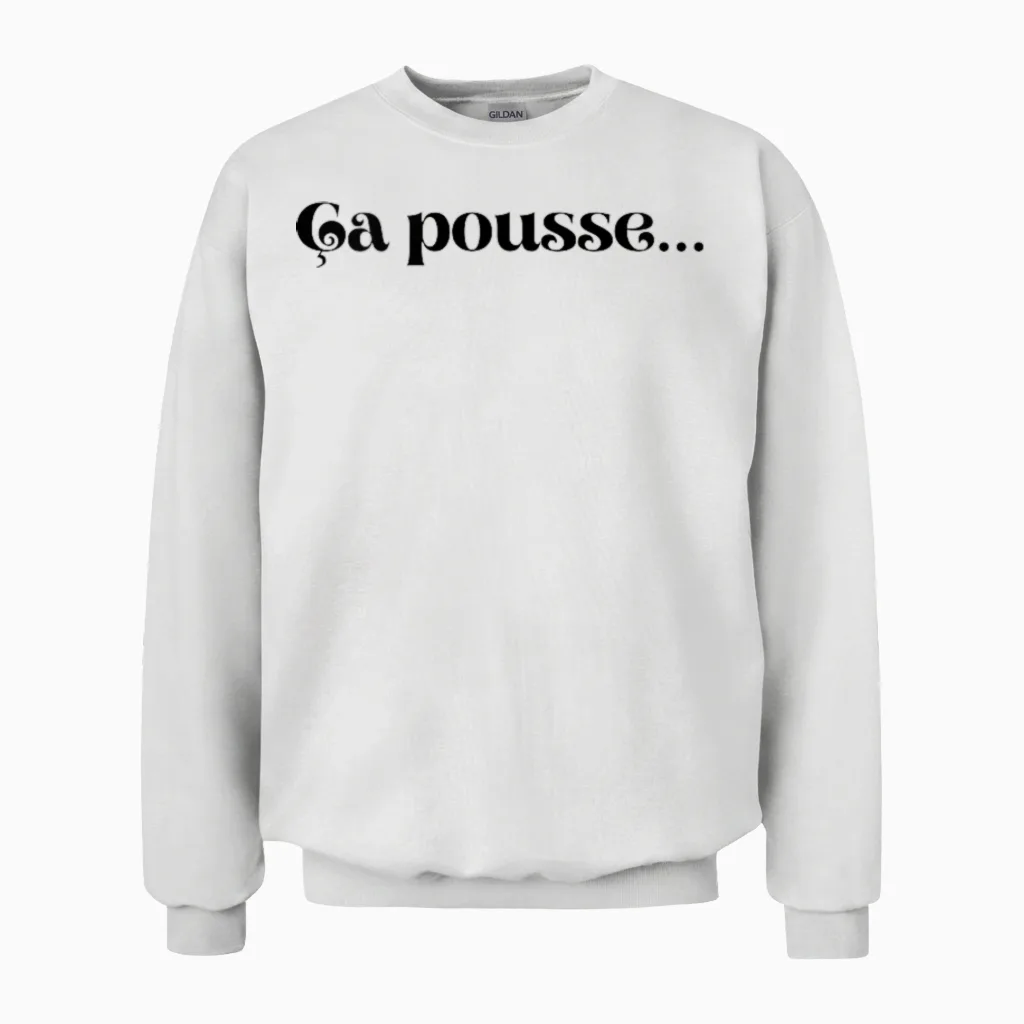 T-Shirt That Measures the Length of the Hair. Long Hair T-Shirt, White, S Unisex Sweatshirt in White
