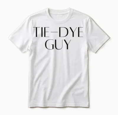 Tie Dye Guy Unisex T-Shirt - White