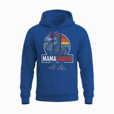 Mamasaurus Dino Lustiges Retro T-Rex Cool Mom Design Unisex Hoodie - Royal