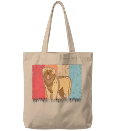 Leonberger Retro Tote Bags - Natural