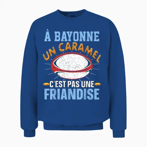 Bayonne Rugby Supporter for Bayonnais Fan of Humour Rugby T-Shirt, Black, S Unisex Sweatshirt - Royal