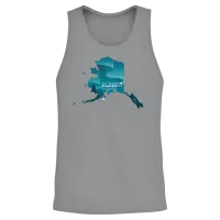 Alaska State Design Northern Lights Lover Alaska Unisex Tank Top - Sport Grey – 2