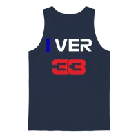 Max Verstappen 33 Unisex Tank Top - Navy – 1