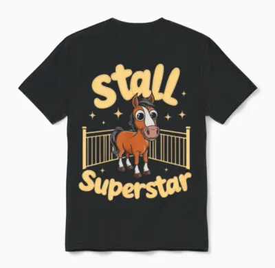 Horses and Humor for Every Horse Lover And Unisex T-Shirt - Black