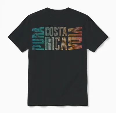 Pura Vida Costa Rica Unisex T-Shirt - Black