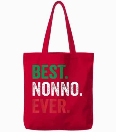 Best Nonno Ever Love Nonno Vatertag Opa Geburtstag Tote Bags - Red