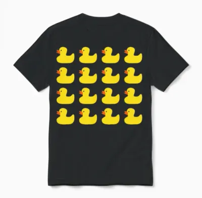 Rubber Ducks Unisex T-Shirt - Black