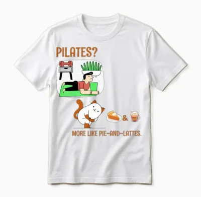 Funny Animal T-Shirt Design, Fitness and Wellness. Unisex T-Shirt - White