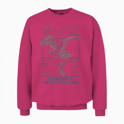Dcc Mongo and Donut Face-Off with Kanji Gamer Series Book Unisex Sweatshirt - Heliconia