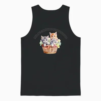 My Adorable Furbabies Unisex Tank Top - Black