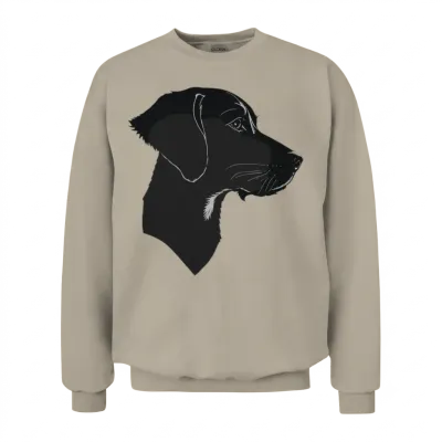 Black Dog Unisex Sweatshirt - Sand