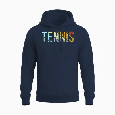 Tennis Retro Unisex Hoodie - Navy