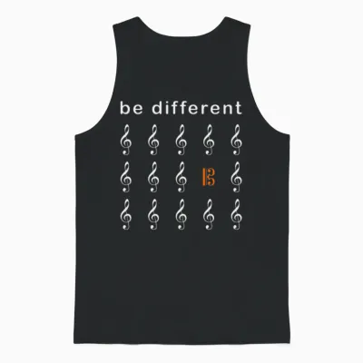 Viola Instrument Be Different Alto Clef Fun Unisex Tank Top - Black