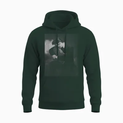 Elvis Presley Guitar Kiss T-Shirt, Black, S Unisex Hoodie - Forest
