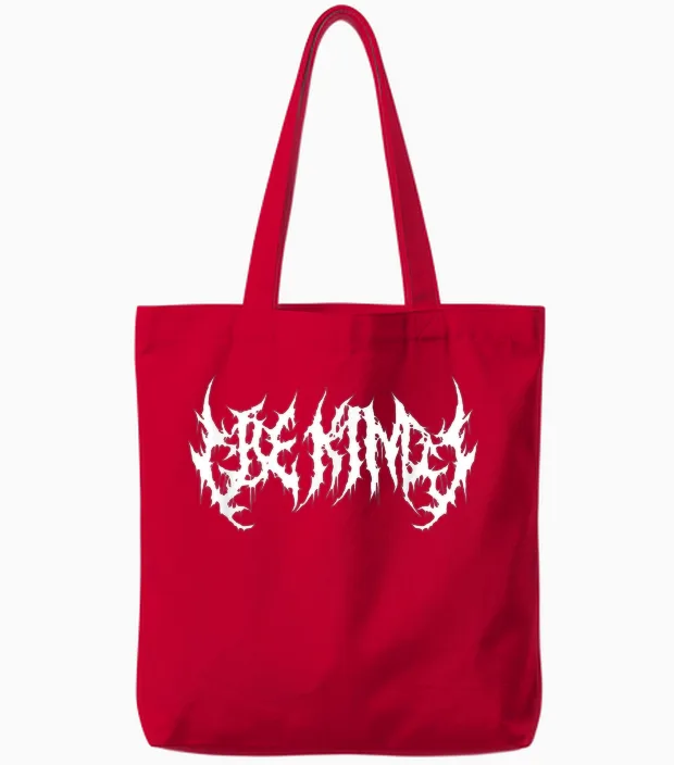 Sei Nett. Death Metal, Extreme Black-Metal-Band. Lustig Ironisch Tote Bags in Red
