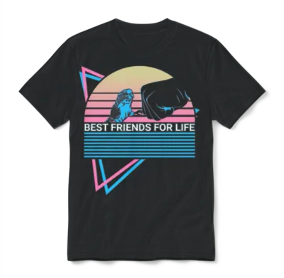 Budgie Parakeet Retro Unisex T-Shirt - Black