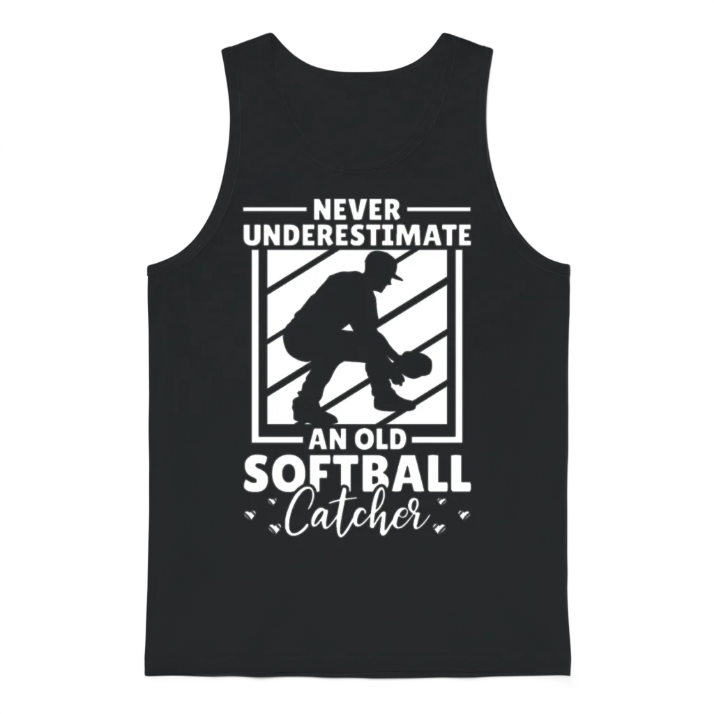 Softball Funny โ Baseball & Unisex Tank Top - Black