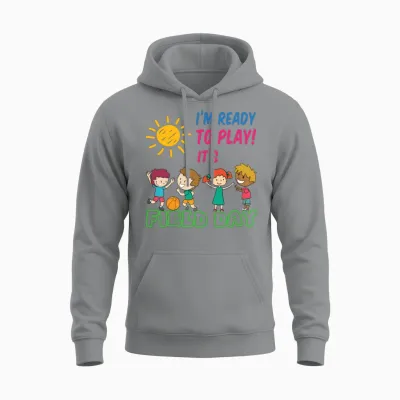Ready to Play It's Field Day Unisex Hoodie - Sport Grey