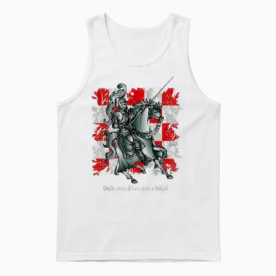 Kroatien Hrvatski Vitez Hrvatska Zastava Unisex Tank Top - White