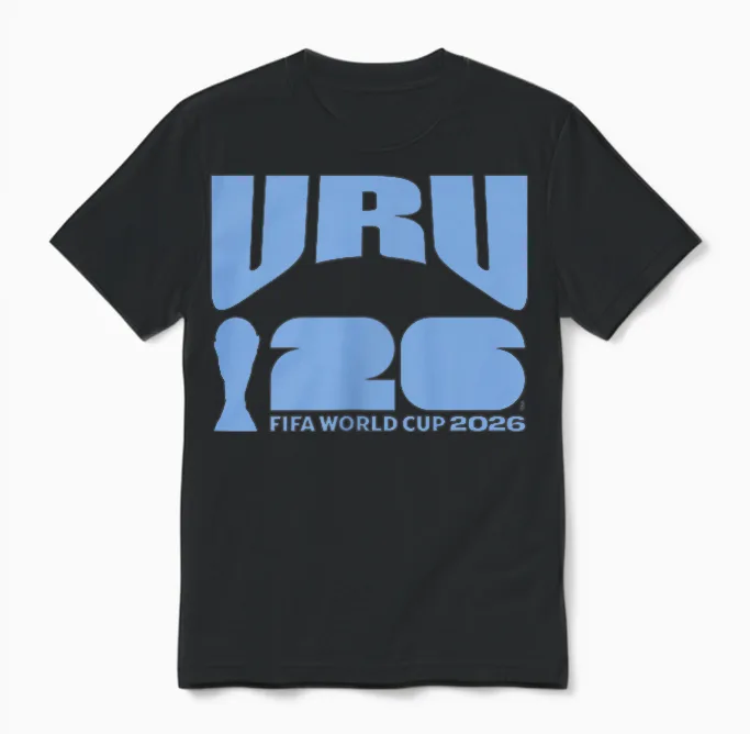 Fifa World Cup26 Uruguay Ball in Goal Unisex T-Shirt in Black